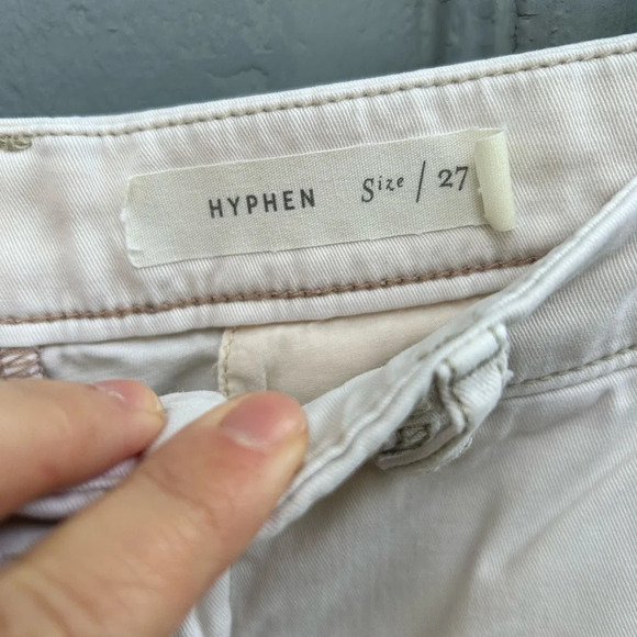 Pilcro Hyphen Creamy  White Chino Pants, size 27 - Picture 8 of 13